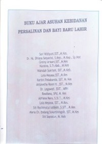 Image of Buku ajar asuhan kebidanan persalinan dan bayi baru lahir