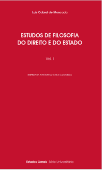 Image of Estudos de filosofia do direito e do estado; vol. I