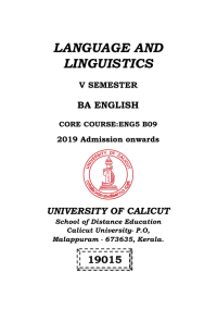 Image of Language and linguistics